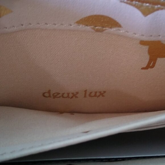 Deux Lux Ravello Crystal Embellished Woven Stripe Zip Around Wallet - Picture 7 of 15